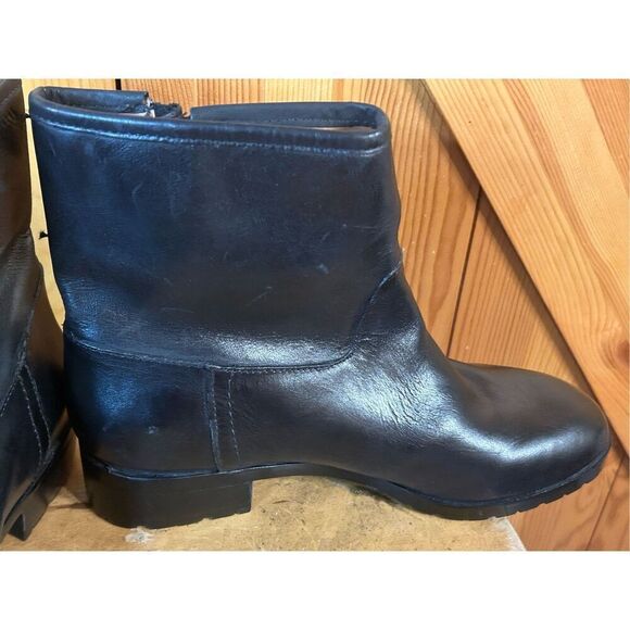 Gap Leather Black Buckle Moto Riding Boots Size 6 Women's nwt read - Picture 7 of 9